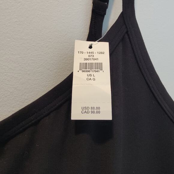 NWT Offline Aerie Sz L Real Me Xtra Black Flare Leg Jumpsuit Lounge Athleisure - Picture 7 of 9